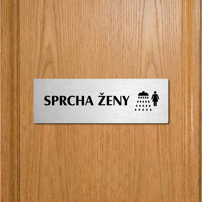 Sprcha ženy, 240x79mm, zlatá popiska 